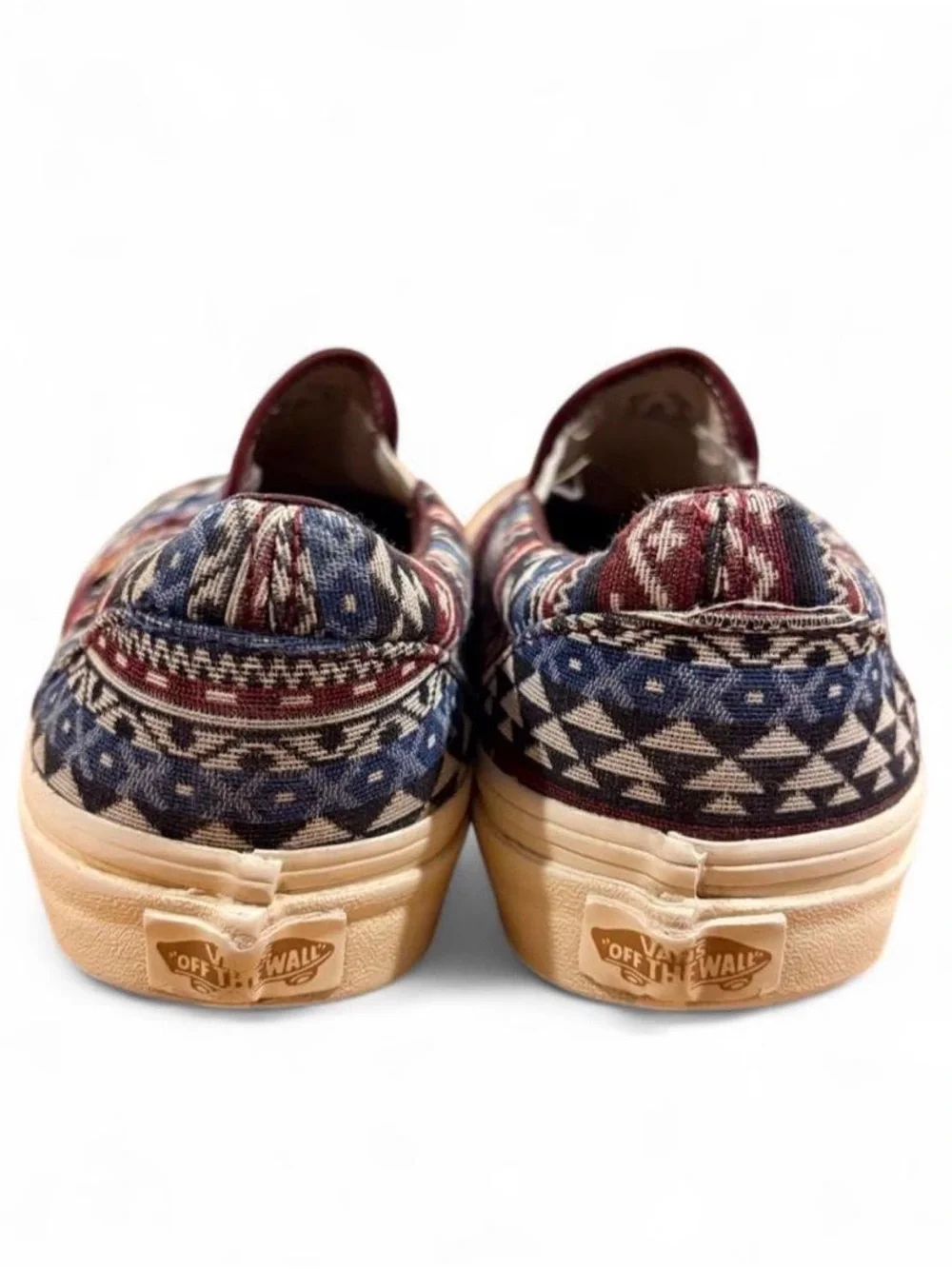 Vans Slip-On Blanket Weave Geometric Canvas Shoes Women’s 8 Men’s 6.5 EU 38.5